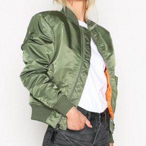 Alpha Industries MA-1 Bomber Jacket- Sage Green